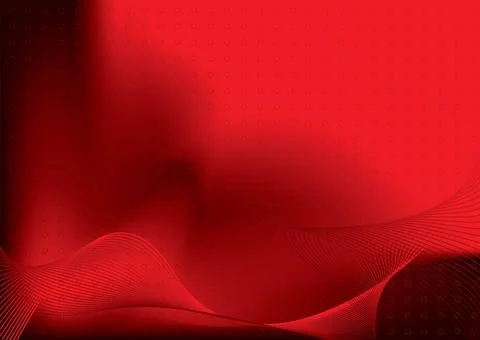 Red hot glide circle Red hot background with flowing wave lines and repeat... Foto stock