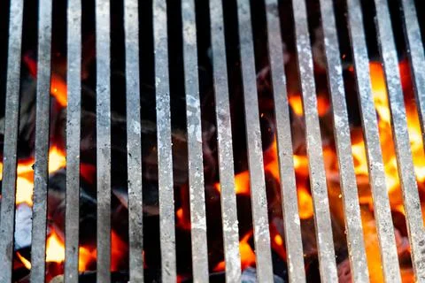 Red Hot Grill Grates Ready for Summer Cooking Stock Photos