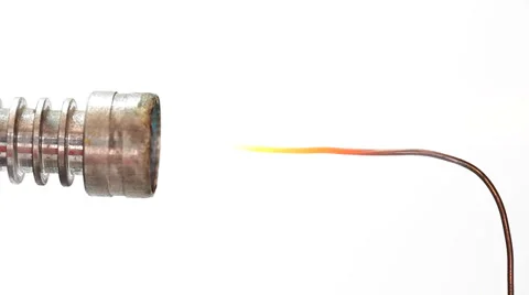 Red hot iron Stock Footage 35713117