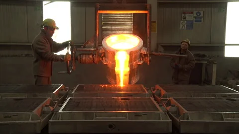 Red hot metal. Stock Footage 233958185