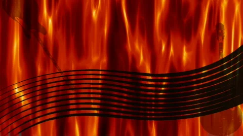 Red Hot Music background Stock Footage 289977