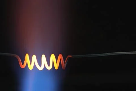 Red-hot spiral Stock Photos