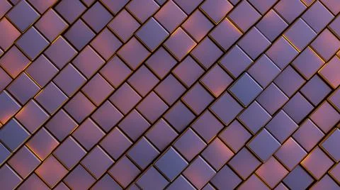 Red-hot square cells background. Full frame. Foto stock