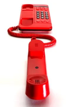 Red Hotline Phone Stock Photos