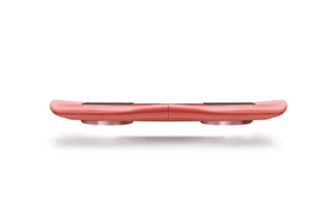 Red hover board scooter isolated, clipping path, 3d illustration. Stock Illustration