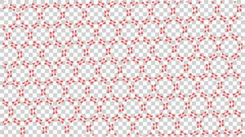 Red Human Figure Repeating Pattern Background Stock Illustration