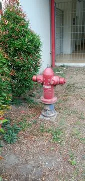 Red Hydrant Foto stock