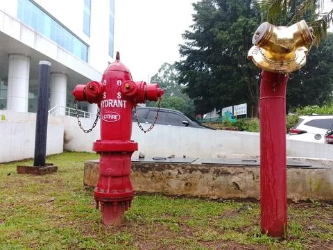 Red hydrant Stock Photos
