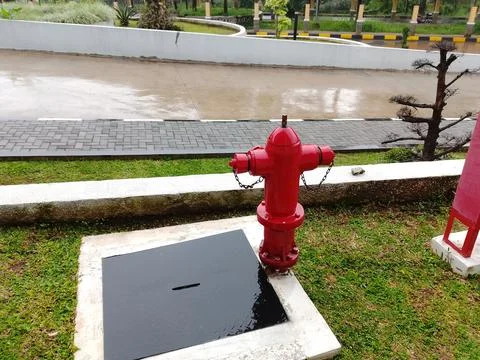 Red hydrant Stock Photos