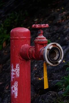 Red Hydrant For Secure Stock Photos