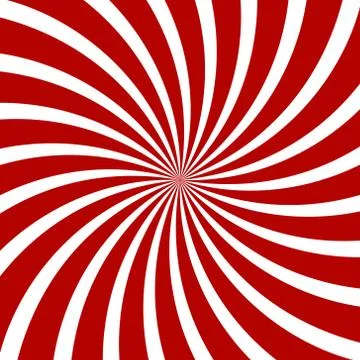 Red Hypnosis Spiral Pattern. Optical illusion. Vector イラスト素材