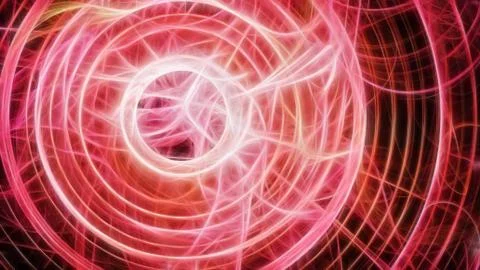 Red hypnotic circle Stock Illustration