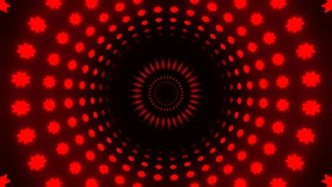 Red Hypnotic Radial Pulse Background VJ Loop in 4K Stock Footage 341669804