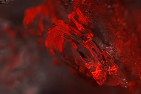 Red ice in closeup Photos