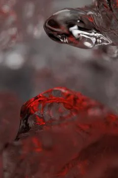 Red ice in closeup Photos