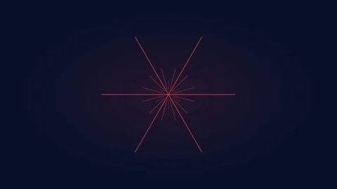 Red ice crystal for frost pattern visuals. Professional holiday motion graphic Stock Footage 342624644