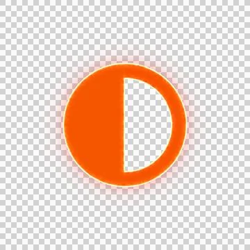 Red icon Adjust with iridescent fire stripe. Sharp alpha channel border. Stock Illustration
