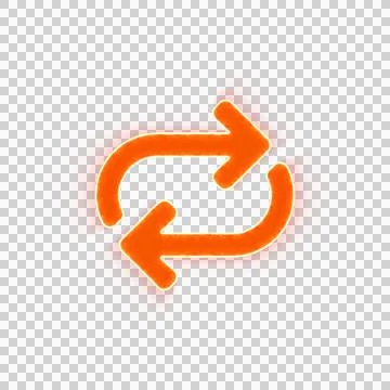 Red icon repeat with iridescent fire stripe. Sharp alpha channel border. Stock Illustration