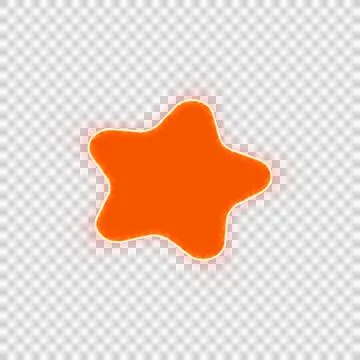 Red icon splotch with iridescent fire stripe. Sharp alpha channel border. Stock Illustration