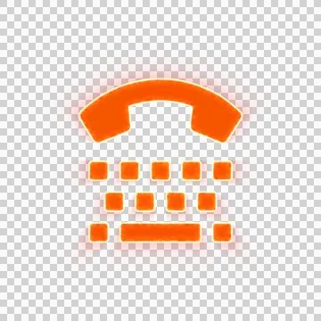Red icon tty with iridescent fire stripe. Sharp alpha channel border. Stock Illustration