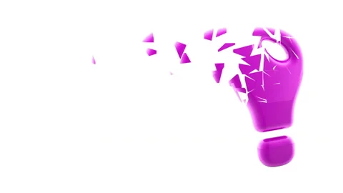 Red idea icon scattered in white background. Stock-Footage 236394395