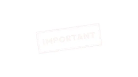 Red Important Rubber Stamp Animation on White Background 4K Stock Footage 339029386
