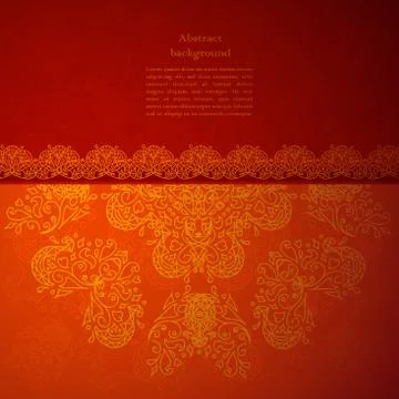 Red indian ornament Stock-Illustration
