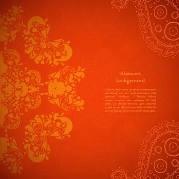 Red indian ornament Stock-Illustration