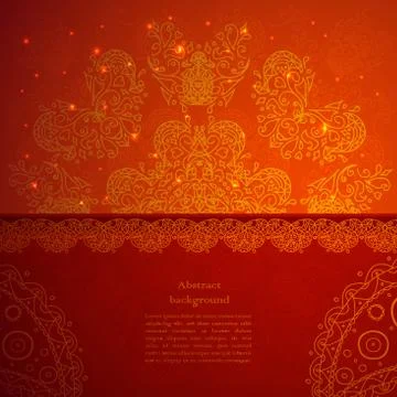 Red indian ornament Stock-Illustration