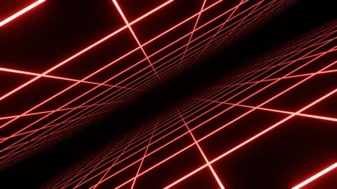 Red Infinite Neon Grid Zone Background VJ Loop in 4K Stock Footage 310294125