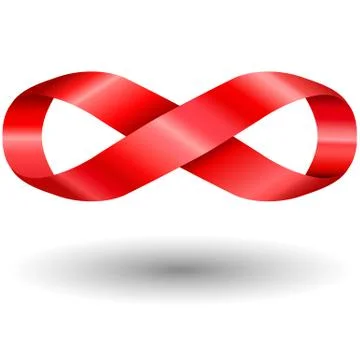 Red infinity symbol Stock Illustration