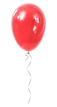 Red inflatable air balloon 스톡 일러스트