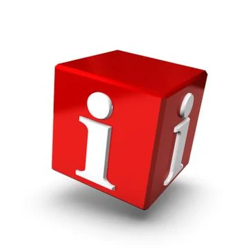 Red info box forward Stock Illustration