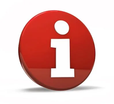 Red info symbol button Illustrazione stock