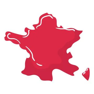 Red ink blot vector illustration. Abstract splash or bloodstain shape, grunge 스톡 일러스트