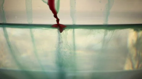 Red Ink Blots Video stock 720891