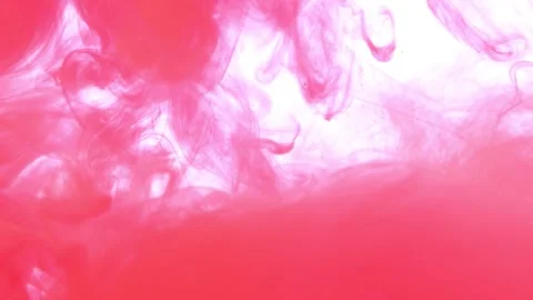 Red ink dissolves in water. red smoke. slow motion. Stock Footage 131948379