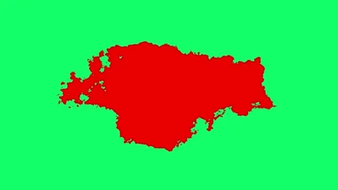 Red Ink Expansion on Green Surface with Grunge Paint Spread in 4K Stock Footage 311117742