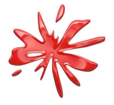 Red ink or paint splotches Stock Illustration