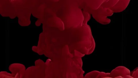 Red ink splash Stock Footage 152598273