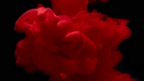 Red ink splash Stock Footage 152658115