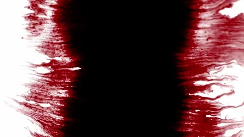 Red ink spots and splashes on white background Vídeo Stock 276289882