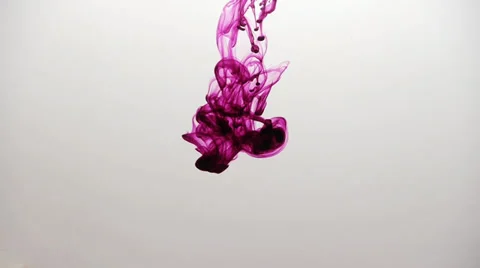 Red ink in water Stock Footage 31772795