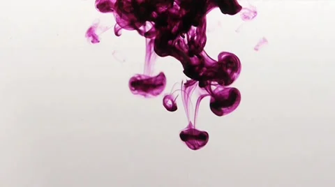 Red ink in water Stock Footage 31773680