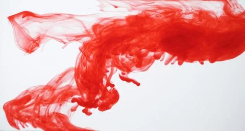 Red ink in water Stock Photos