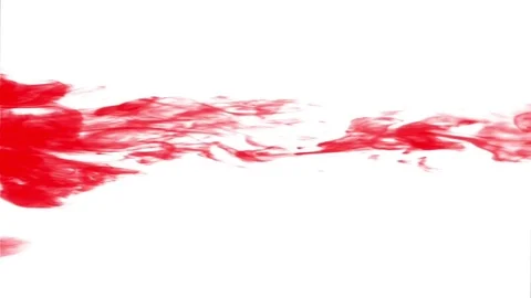 Red ink in water.Creative slow motion. On a white backgrounds1 Stock Footage 77572669