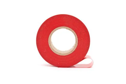 Red insulating tape Stock Photos
