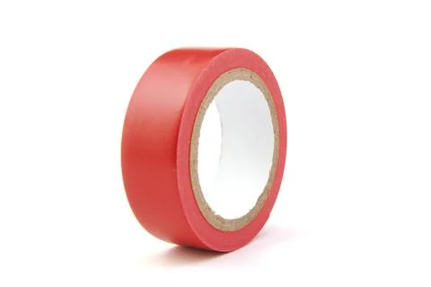 Red insulating tape Stock Photos