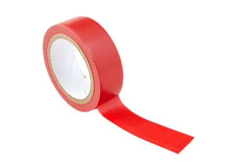 Red insulating tape Stock Photos