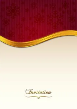 Red invitation Stock Illustration